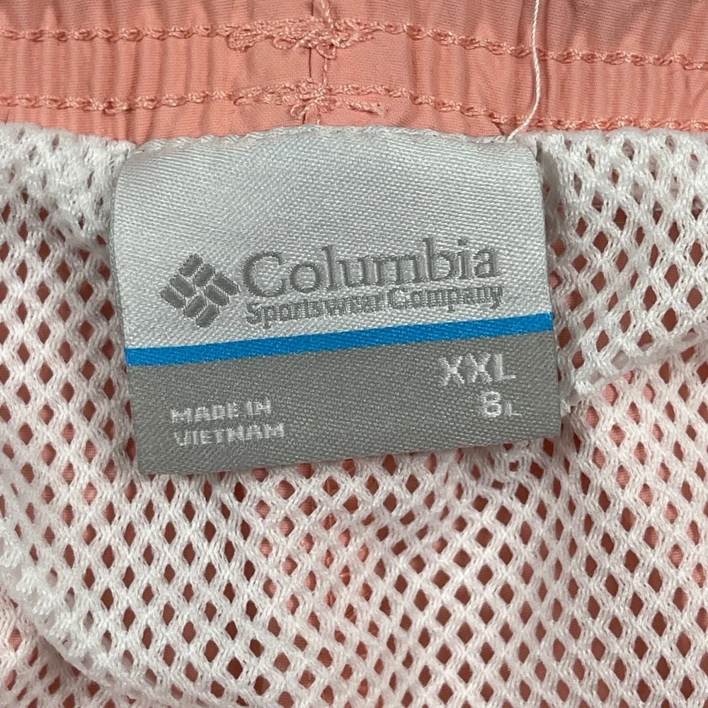 Columbia PFG Fishing Shorts Mens‎ XXL Pink Omni-Shade Mesh Liner Performance